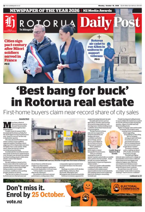 Cover of Rotorua Daily Post