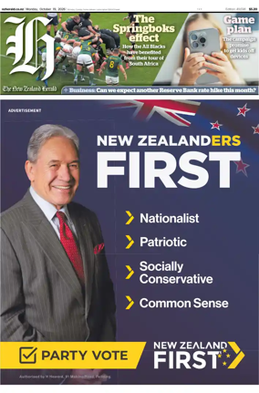 Cover of The New Zealand Herald