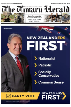 Cover of The Timaru Herald