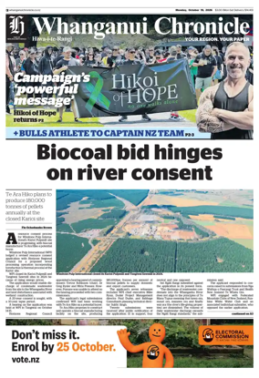 Cover of Whanganui Chronicle