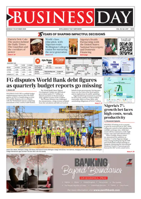 Cover of Business Day (Nigeria)
