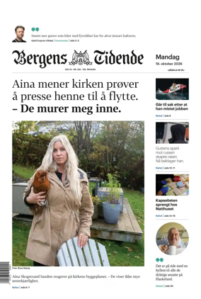 Cover of Bergens Tidende