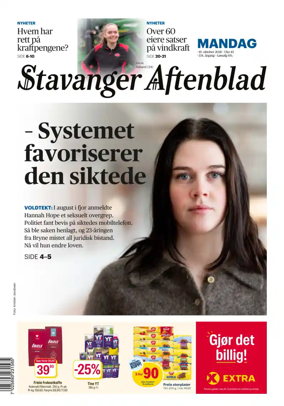 Cover of Stavanger Aftenblad
