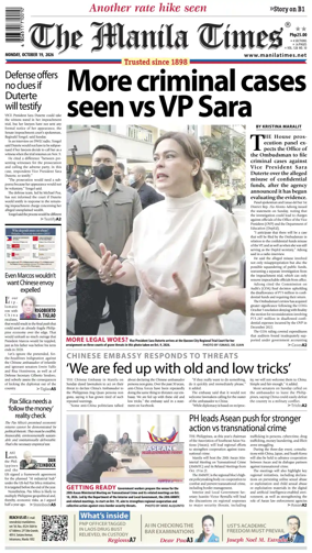 Cover of The Manila Times
