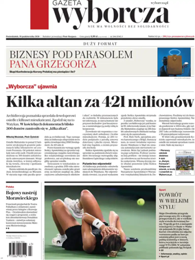 Cover of Gazeta Wyborcza Stoleczna
