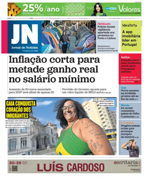 Cover of Jornal de Noticias