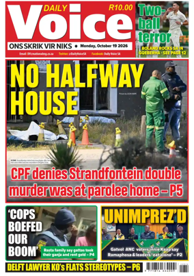 Cover of Daily Voice (South Africa)