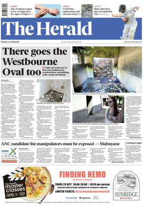 Cover of The Herald (South Africa)