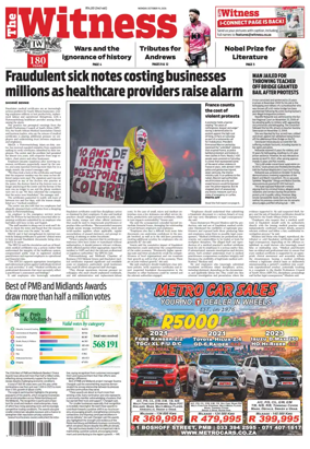 Cover of The Witness (South Africa)
