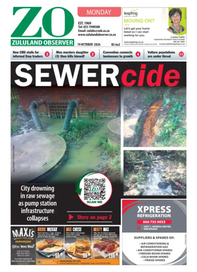 Cover of Zululand Observer - Monday