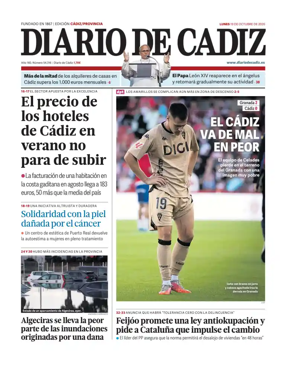 Cover of Diario de Cadiz