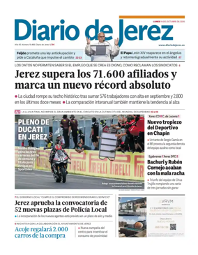 Cover of Diario de Jerez