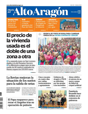 Cover of Diario del Alto Aragon