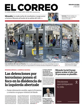 Cover of El Correo (Miranda de Ebro)