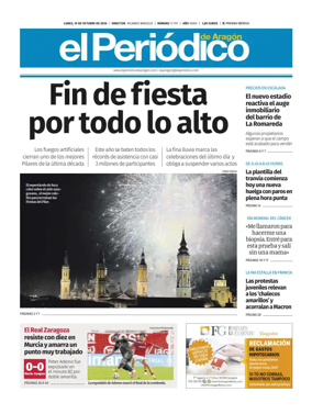 Cover of El Periodico Aragon
