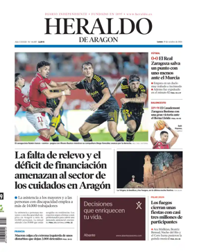 Cover of Heraldo de Aragon