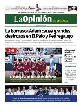 Cover of La Opinion de Malaga