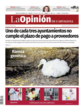 Cover of La Opinion de Murcia (Cartagena)