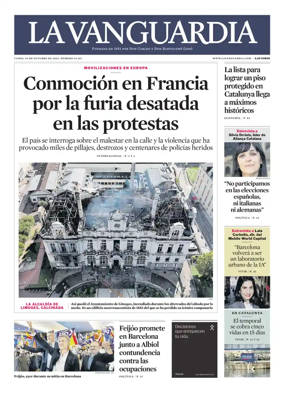 Cover of La Vanguardia