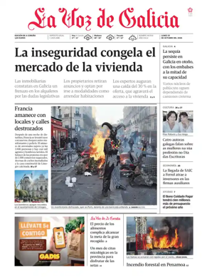 Cover of La Voz de Galicia (A Coruna)