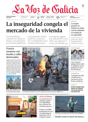 Cover of La Voz de Galicia (Barbanza)