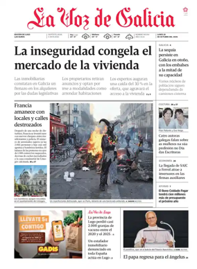 Cover of La Voz de Galicia (Lugo)