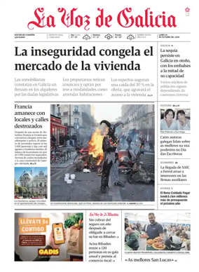 Cover of La Voz de Galicia (Viveiro)
