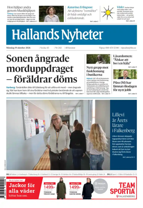 Cover of Hallands Nyheter