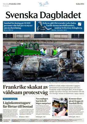 Cover of Svenska Dagbladet