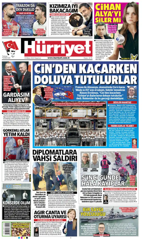 Cover of Hurriyet