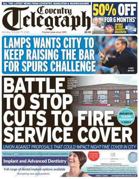 Cover of Coventry Telegraph