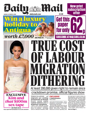 Cover of Daily Mail