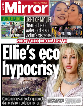 Cover of Daily Mirror (Northern Ireland)