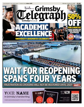 Cover of Grimsby Telegraph