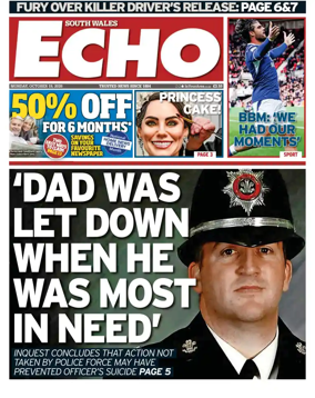 Cover of South Wales Echo