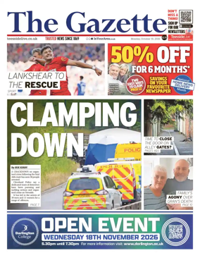 Cover of Teesside Evening Gazette