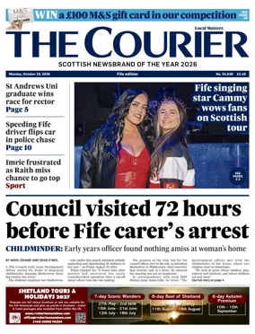 Cover of The Courier & Advertiser (Fife Edition)