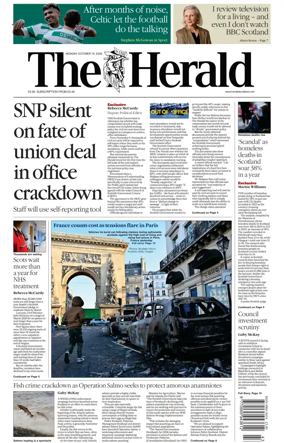 Cover of The Herald (Scotland)