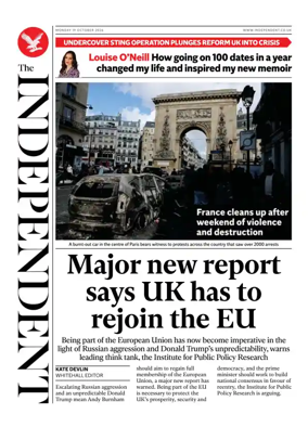 Cover of The Independent