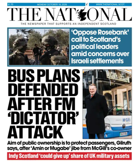 Cover of The National (Scotland)