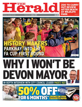 Cover of The Plymouth Herald