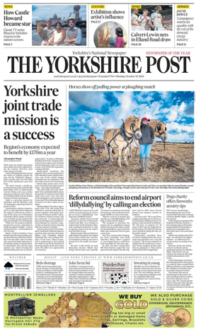 Cover of Yorkshire Post