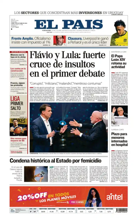 Cover of El Pais (Uruguay)