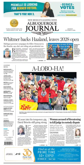 Cover of Albuquerque Journal