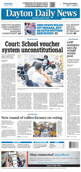 Cover of Dayton Daily News