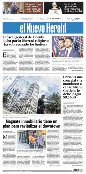 Cover of El Nuevo Herald