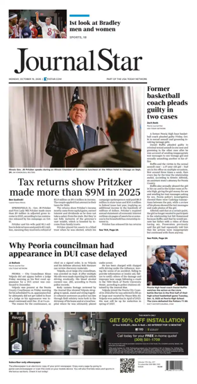 Cover of Journal Star (Peoria)