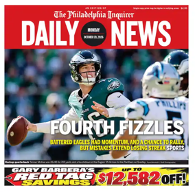 Cover of Philadelphia Daily News