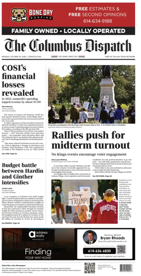 Cover of The Columbus Dispatch