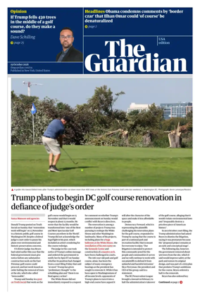 Cover of The Guardian (USA)